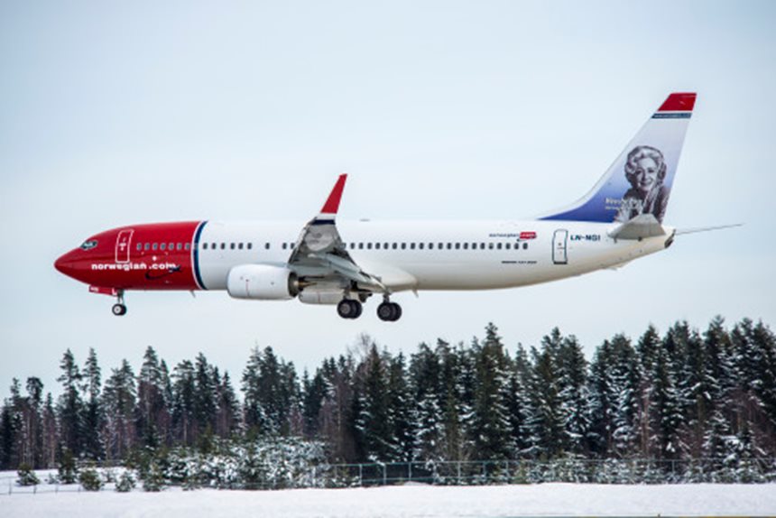 Norwegian flygplan